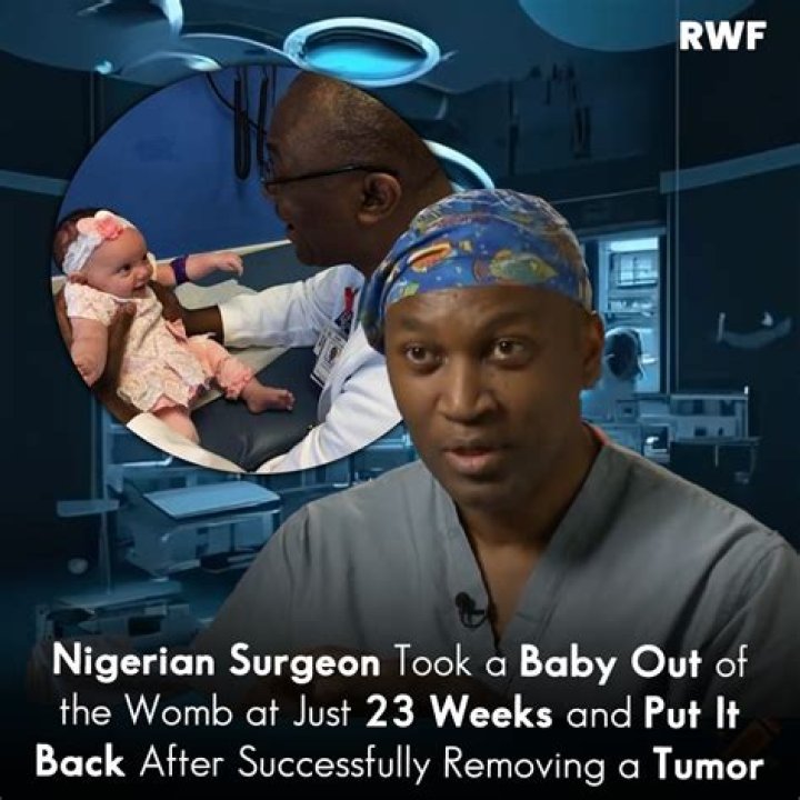 Meet The BRILLIANT Nigerian Doctor Who Removed An Unborn Baby From The Womb & Returned It After A Surgery